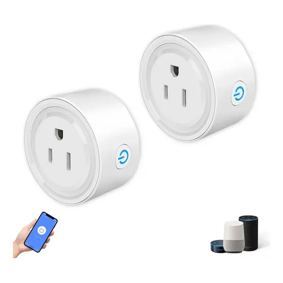 2 Enchufe Inteligente Wifi Contacto Para Homekit Alexa
