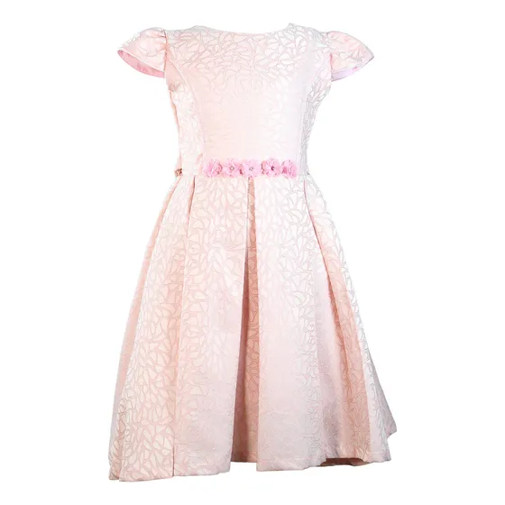 Vestido Gabiella Labrada Tableado Rosa