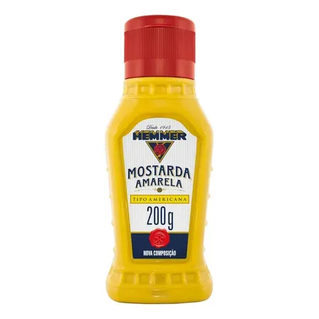 Mostarda Amarela Sem Glúten 200g Hemmer
