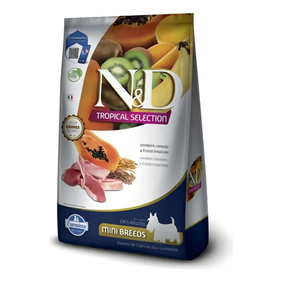 N&d Tropical Selection Cães Adultos Mini Cordeiro 2+0,5kg