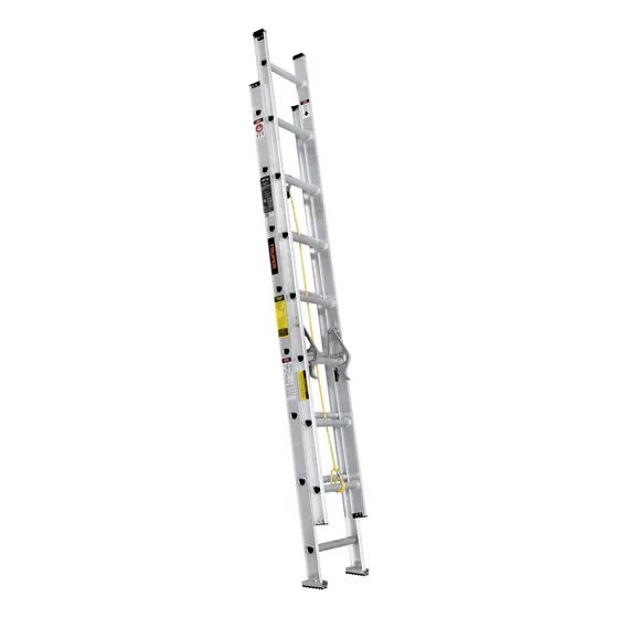 Escalera Extensible 16 Pasos Capacidad 150 Kg Truper ESE-16 Color Plateado