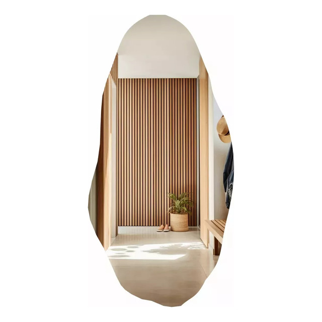 Espelho Grande Corpo Inteiro 115x40 Orgânico Luxo Decoração Espelho Grande Corpo Inteiro 115x40 Orgânico Luxo Decoração