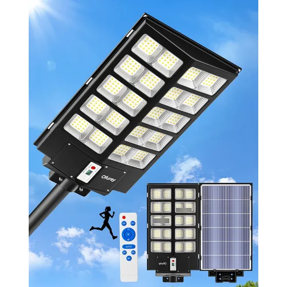 Luz Solar Calle Impermeable Para Exterior Estacionamiento Al