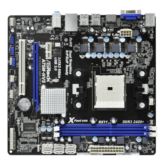 Mother Asrock A75m-hvs Socket Fm1 Hdmi Sata3 C/micro Y Mem