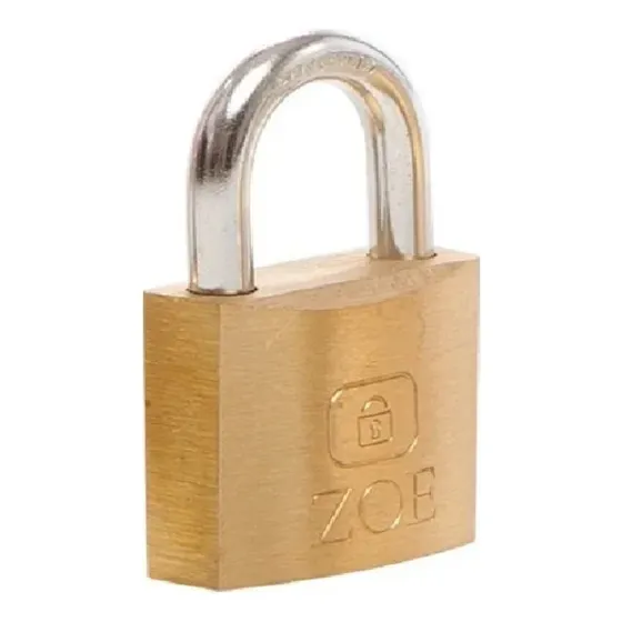 Candado Plano 40mm Cuello Estandar Bronce Cepillado Zoe