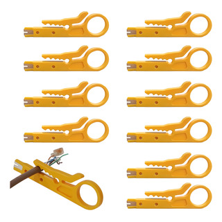 Set De 10 Pelacables Portátiles Con Cuchilla Para Cables Set De 10 Pelacables Portátiles Con Cuchilla Para Cables