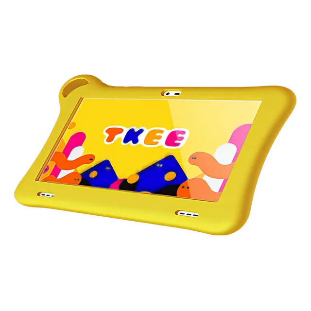 Tablet con funda Alcatel Tkee Mini Smart Tab 7 Kids 7" 16GB color amarillo 1.5GB de memoria RAM