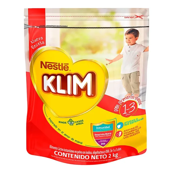 Leche Klim 1+(1-3 Años) Fortiprotect Bolsa X 2000gr