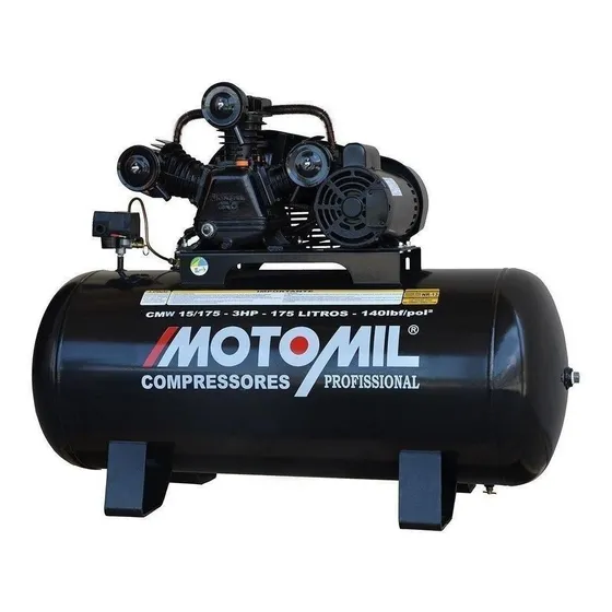 Compressor de ar elétrico Motomil CMW-15/175 175L 3hp 127/220V