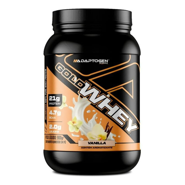 Gold Whey Concentrado Pote 900g - Adaptogen Science Gold Whey Concentrado Pote 900g - Adaptogen Science