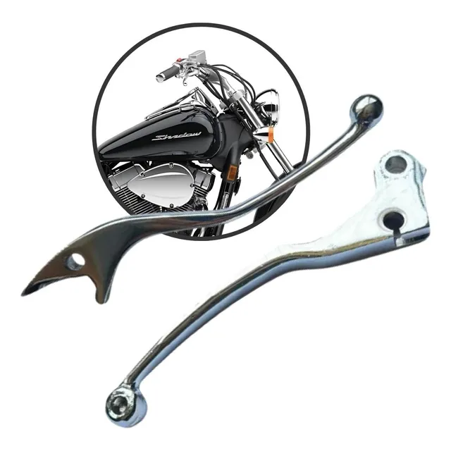 Manete Shadow 600 Par Cromado Embreagem E Freio Kit
