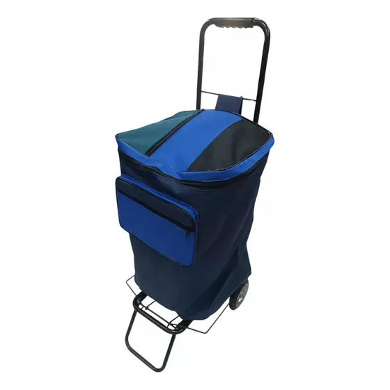 Carrito De Compras De Feria Plegable 60 Kilos + Bolso Yegua