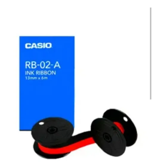 Cinta Casio Para Impresora Bicolor 13mm X 6m Rb02a