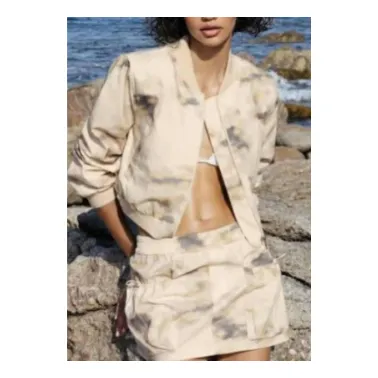 Minifalda Zara Cargo Beige-camuflaje | Original