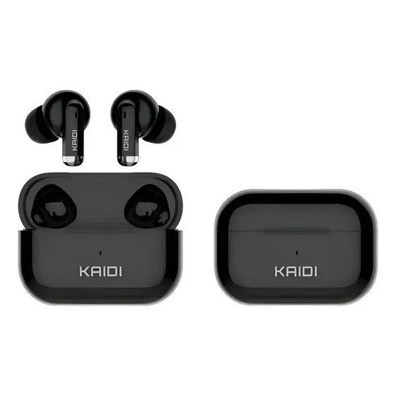 Fone bluetooth 5.4 sem fio Tws Kaidi Kd780 graves potentes preto