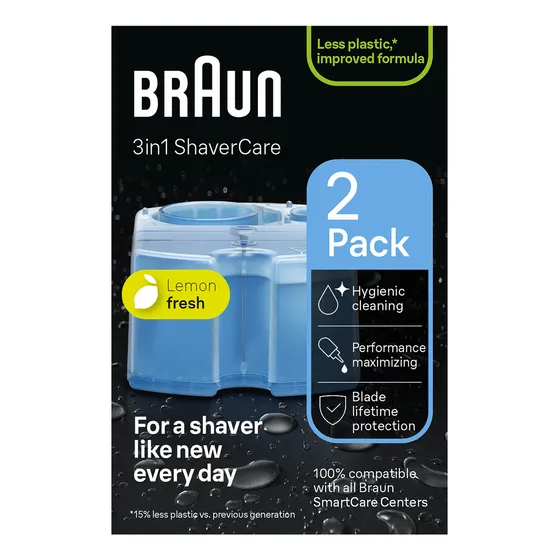 Repuesto Cartuchos De Limpieza Braun Clean & Renew Ccr2 Color Negro