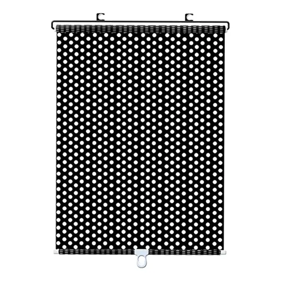 Sombrilla Enrollable Cortina 58 X 125 Cm Puntos Negros.