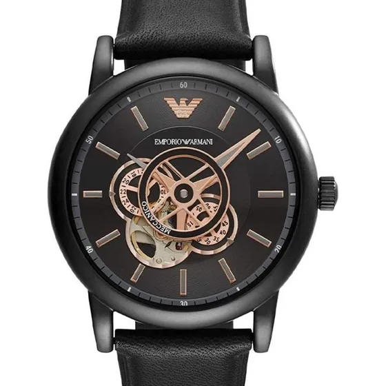Reloj Emporio Armani Hombre Automatico Ar60012 Negro