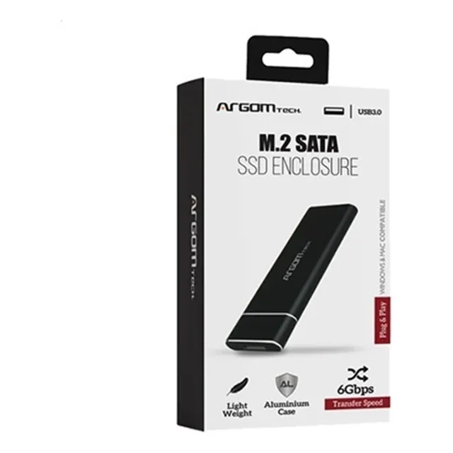 Case Argom Ac-1038 Para Disco Solido M.2 Mvmw Pci-e Ssd Usb