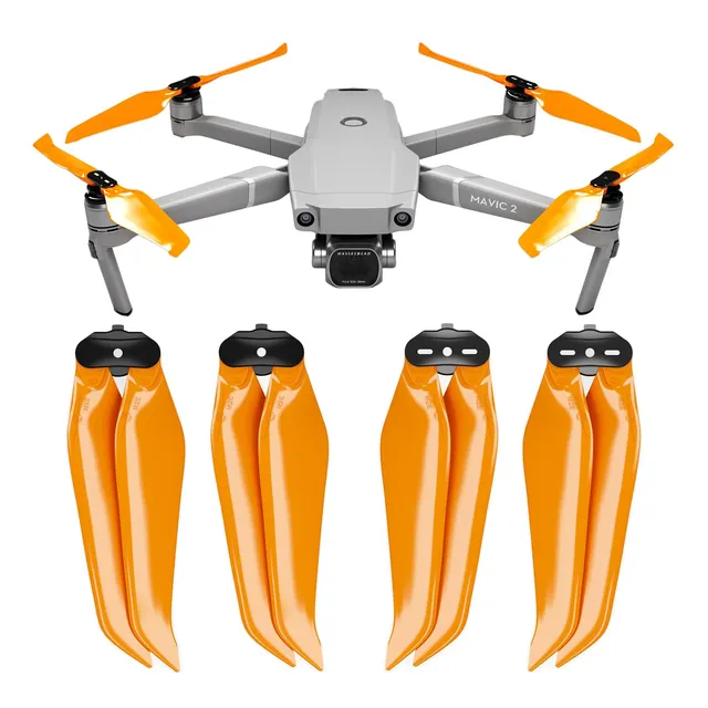 Hélices Stealth Para Dji Mavic 2 Naranja 4 Piezas