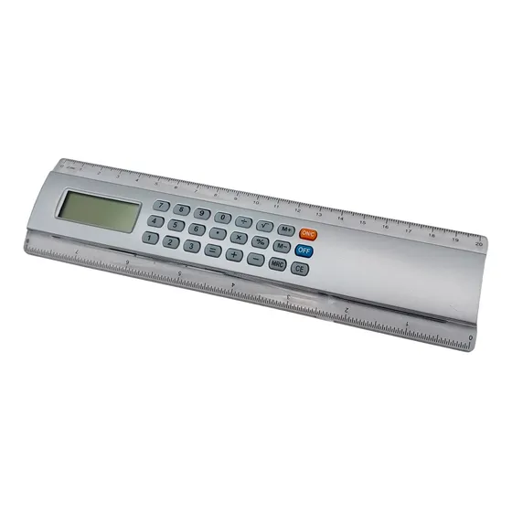 Calculadora Regla 2 En 1 Escritorio Oficina Pack X 10