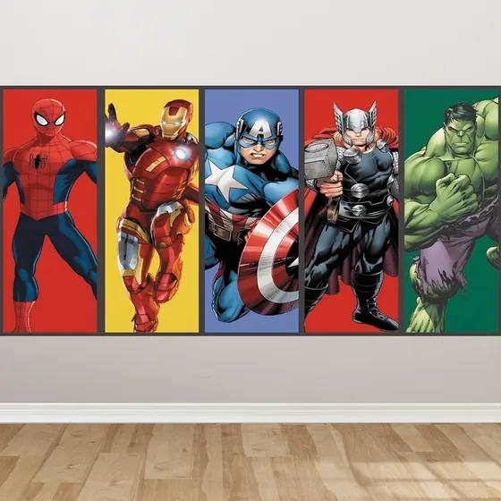 Adesivo De Parede Vingadores Homem Aranha 2x1 Metros