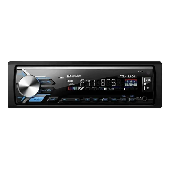 Som automotivo Tiger Auto TG-4.3.006 com USB bluetooth e leitor de cartão SD fm