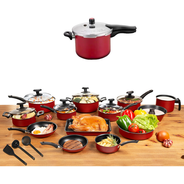 Conjunto Panelas 17 Pc Antiaderente Panela PressĂŁo 4,5l Conjunto Panelas 17 Pc Antiaderente Panela PressĂŁo 4,5l