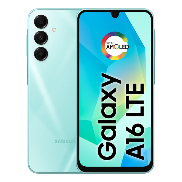 Teléfono celular Samsung Galaxy A16, 128 GB + 4 GB de RAM, cámara de hasta 50 MP, pantalla 6.7, NFC, Ip54, batería verde claro de 5000 mAh Teléfono celular Samsung Galaxy A16, 128 GB + 4 GB de RAM, cámara de hasta 50 MP, pantalla 6.7, NFC, Ip54, batería verde claro de 5000 mAh