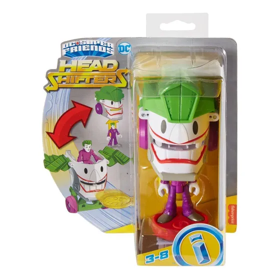 Dc Super Friends Head Shifters The Joker & Laff Vehicle