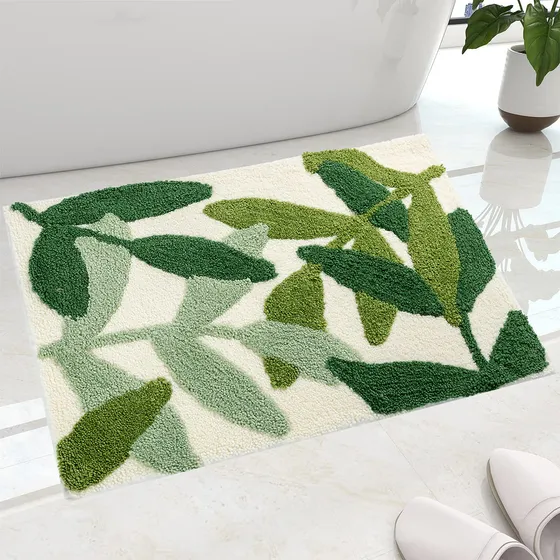 Alfombra Baño Absorbente Microfibra Tpr Antideslizante Para