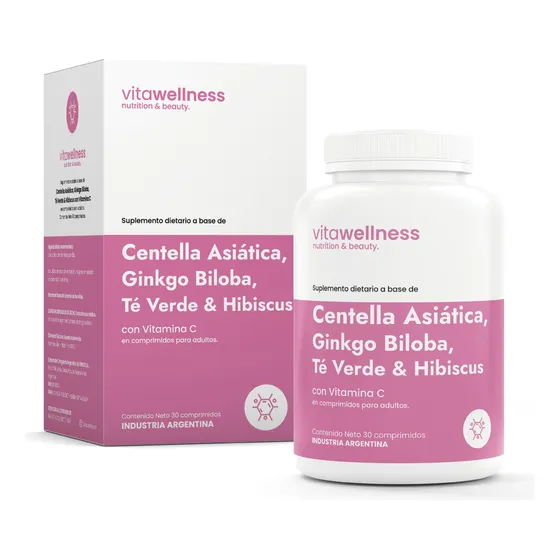 Centella, Ginkgo, Te Verde & Hibiscus Vitawellness X 30 Comp