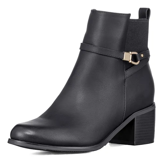 Botin Casual Mujer De Moda Vintage Tacon Grueso Weide Zs66