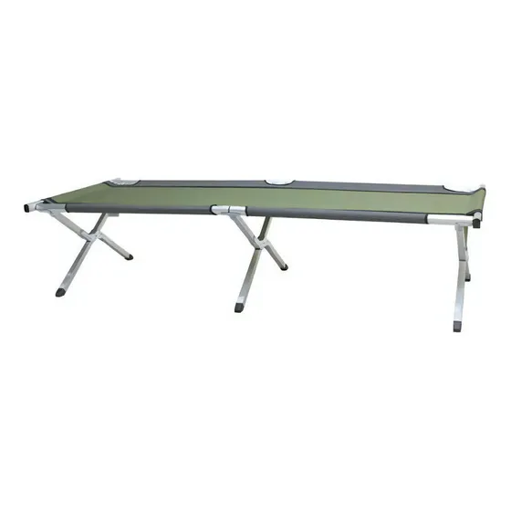 Catre Cama Plegable Para Camping Aluminio Catre Militar Color Verde Musgo