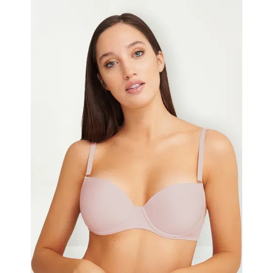 Corpiño Microfibra Lisa Taza Soft Con Base Koury Art. 5084