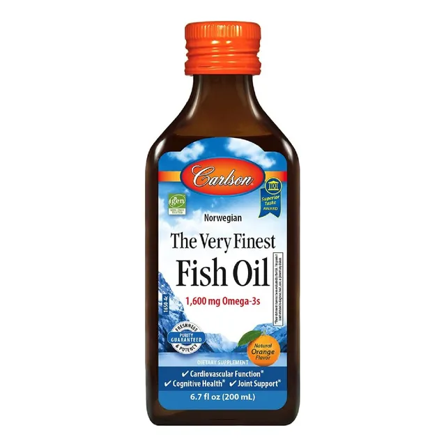 Aceite De Pescado Muy Fino 1600 Mg Carlson 200 Ml