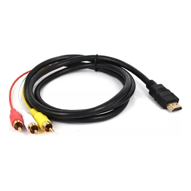 Cable Hdmi Compatible Con 3rca De 1,5 M, Cable Hdmi 1,4 A Av