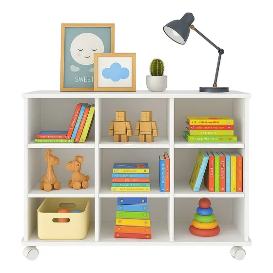 Nicho Organizador Multiuso Infantil E Estante Para Livros Cor Branco Sem Gavetas Liberty Móveis