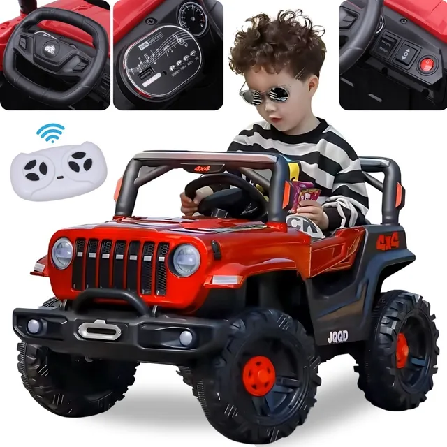 Carrinho Elétrico Infantil Jipe Jeep 4x4 12v Rápido Controle