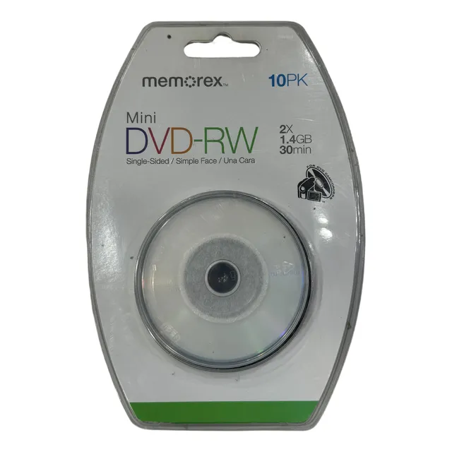 Discos Dvd-rw Mini Memorex 10 Unidades