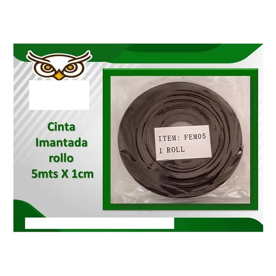 Iman O Cinta Imantada Flexible Rollo De 5 Mts X 1cm De Ancho
