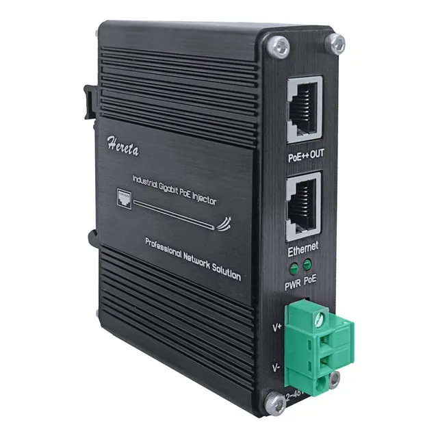Inyector Poe Industrial 12-48vdc Con Montaje Din