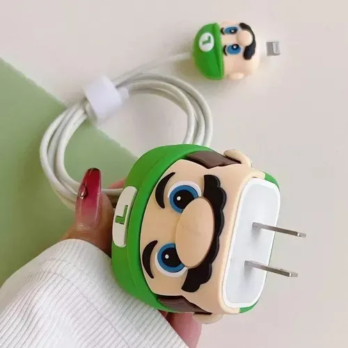 Case Protector 3d Para Cargador 20w De iPhone Con Diseño