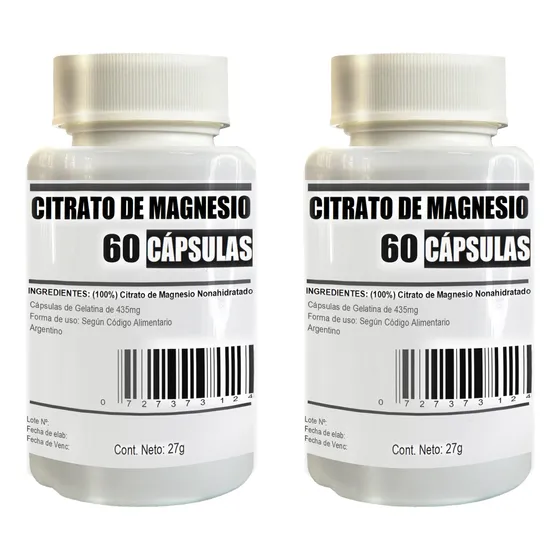 Suplemento Magnesio En Capsulas X 120 Unidades.  