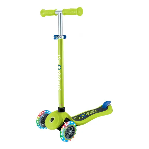 Patineta Primo Lights Verde Ruedas Luces Led Para Niños
