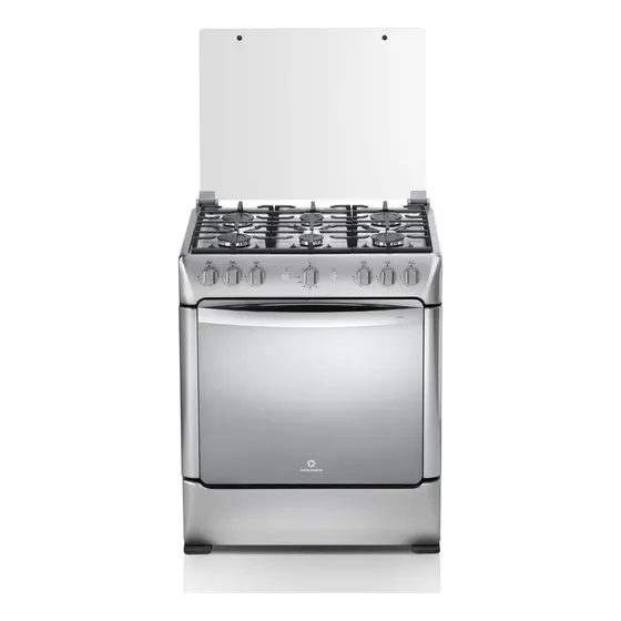 Cocina Indurama Parma Zafiro Croma 6 Quemadores Color Silver | Cuotas sin interés