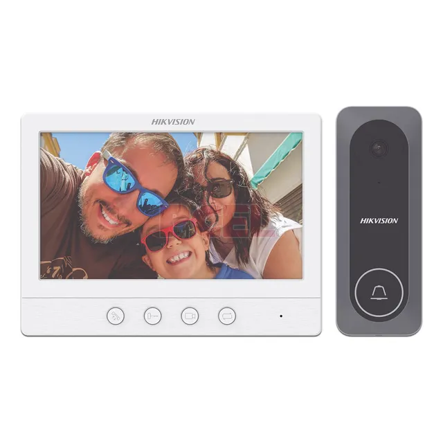 Hikvision Ds-kis212 Kit De Videoportero Timbre Analogico 7
