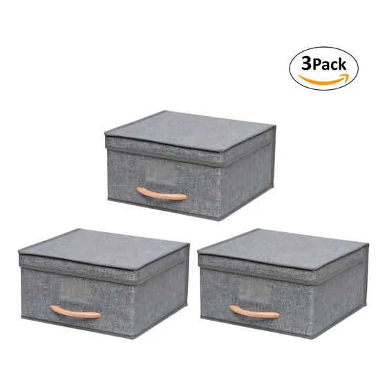 Pack 3 Cajas Organizadoras Plegables Carry All® Organización Closet Ropa Accesorios