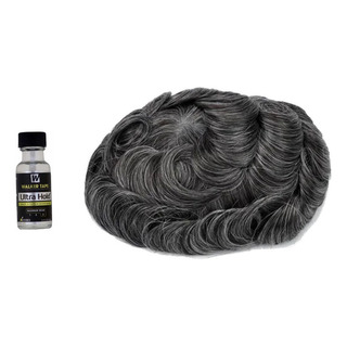 Protese Capilar 30% Grisalha Silicone + Cola Ultra Hold Protese Capilar 30% Grisalha Silicone + Cola Ultra Hold