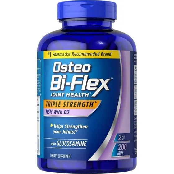 Osteo Bi-flex Americano (200) Glucosamina Con Msm + D3 Sabor Sin Sabor